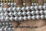 CSB2110 15.5 inches 8mm ball shell pearl beads wholesale