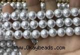 CSB2112 15.5 inches 12mm ball shell pearl beads wholesale