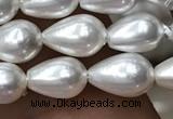 CSB2125 15.5 inches 6*9mm teardrop shell pearl beads wholesale