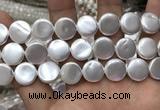 CSB2140 15.5 inches 18mm coin shell pearl beads wholesale