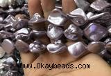 CSB2163 15.5 inches 16*16mm - 18*20mm baroque shell pearl beads