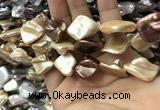 CSB2169 15.5 inches 16*16mm - 18*20mm baroque mixed shell pearl beads