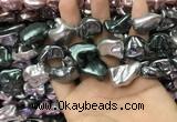 CSB2180 15.5 inches 16*16mm - 20*22mm baroque mixed shell pearl beads