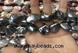 CSB2182 15.5 inches 16*16mm - 20*22mm baroque mixed shell pearl beads