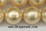 CSB2226 15.5 inches 16mm round wrinkled shell pearl beads wholesale