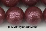 CSB2266 15.5 inches 16mm round wrinkled shell pearl beads wholesale