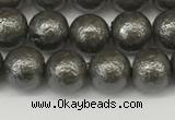 CSB2321 15.5 inches 6mm round wrinkled shell pearl beads wholesale