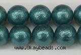 CSB2332 15.5 inches 8mm round wrinkled shell pearl beads wholesale