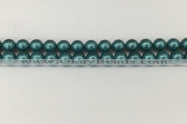 CSB2332 15.5 inches 8mm round wrinkled shell pearl beads wholesale