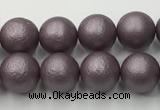 CSB2441 15.5 inches 6mm round matte wrinkled shell pearl beads