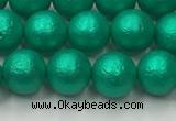 CSB2561 15.5 inches 6mm round matte wrinkled shell pearl beads