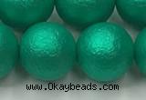 CSB2566 15.5 inches 16mm round matte wrinkled shell pearl beads