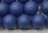 CSB2573 15.5 inches 10mm round matte wrinkled shell pearl beads