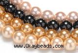 CSB29 16 inches 12mm round shell pearl beads Wholesale