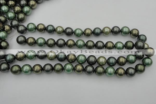 CSB385 15.5 inches 14mm round mixed color shell pearl beads