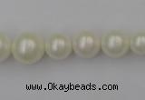 CSB401 15.5 inches 8mm - 16mm round shell pearl beads