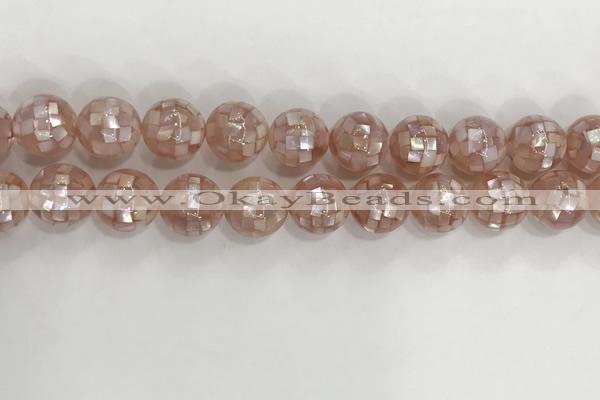 CSB4032 15.5 inches 14mm ball abalone shell beads wholesale