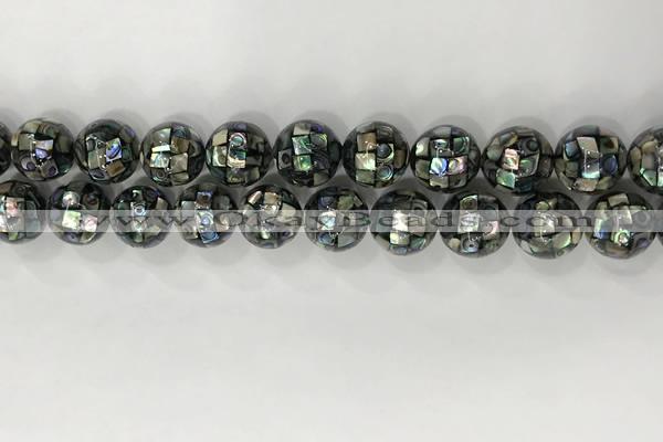 CSB4034 15.5 inches 14mm ball abalone shell beads wholesale