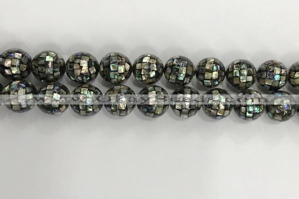 CSB4043 15.5 inches 16mm ball abalone shell beads wholesale