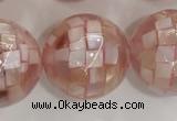 CSB4060 15.5 inches 20mm ball abalone shell beads wholesale