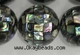 CSB4061 15.5 inches 20mm ball abalone shell beads wholesale