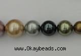 CSB409 15.5 inches 8mm - 16mm round mixed color shell pearl beads