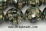 CSB4101 15.5 inches 12mm ball abalone shell beads wholesale