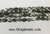 CSB4125 15.5 inches 8*10mm oval abalone shell beads wholesale