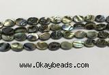 CSB4126 15.5 inches 8*12mm oval abalone shell beads wholesale