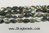 CSB4127 15.5 inches 10*14mm oval abalone shell beads wholesale