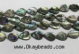 CSB4139 15.5 inches 15*20mm flat teardrop abalone shell beads