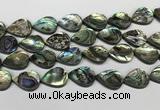 CSB4140 15.5 inches 18*25mm flat teardrop abalone shell beads