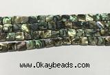 CSB4144 15.5 inches 10*10mm square abalone shell beads wholesale