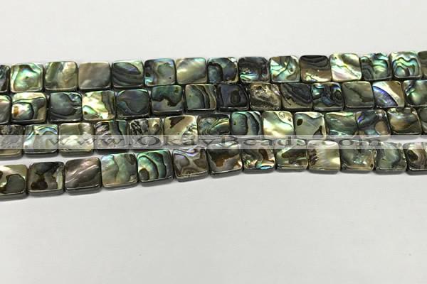 CSB4144 15.5 inches 10*10mm square abalone shell beads wholesale