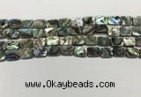 CSB4151 15.5 inches 8*10mm rectangle abalone shell beads wholesale