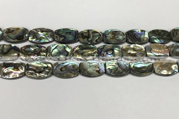 CSB4162 15.5 inches 13*18mm flat drum abalone shell beads wholesale