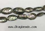 CSB4179 15.5 inches 13*30mm - 15*35mm freeform abalone shell beads