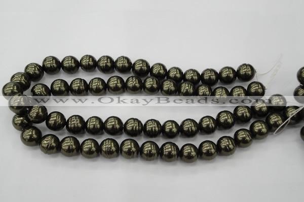 CSB622 15.5 inches 14mm whorl round shell pearl beads