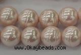 CSB625 15.5 inches 14mm whorl round shell pearl beads