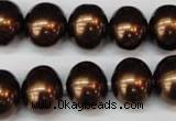 CSB807 15.5 inches 13*15mm oval shell pearl beads wholesale