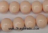 CSB810 15.5 inches 13*15mm oval shell pearl beads wholesale