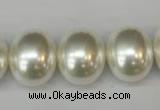 CSB826 15.5 inches 16*19mm oval shell pearl beads wholesale