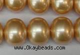 CSB827 15.5 inches 16*19mm oval shell pearl beads wholesale