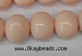 CSB834 15.5 inches 16*19mm oval shell pearl beads wholesale