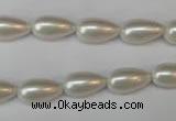 CSB855 15.5 inches 8*14mm teardrop shell pearl beads wholesale