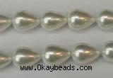 CSB862 15.5 inches 10*14mm teardrop shell pearl beads wholesale