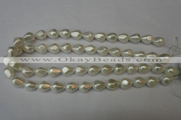 CSB890 15.5 inches 12*14mm teardrop shell pearl beads wholesale