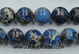 CSE213 15.5 inches 12mm round dyed natural sea sediment jasper beads