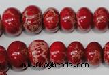 CSE304 15.5 inches 7*10mm – 15*20mm rondelle dyed sea sediment jasper beads