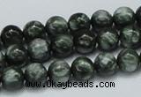 CSH02 15.5 inches 8mm round natural seraphinite gemstone beads